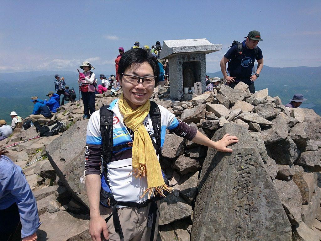 磐梯山の山開きに参加した時の様子。 （写真提供：渡部裕樹さん）