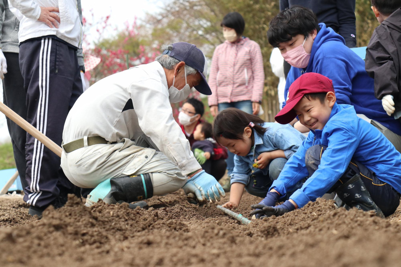 コミュニティ農園でのイベントの様子